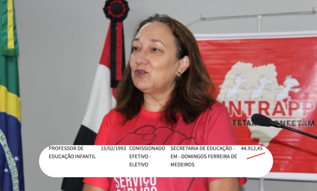 Sindicalista critica reajuste de políticos, mas salário dela supera do governador SP