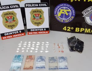 Polícia prende homem por tráfico em Presidente Venceslau