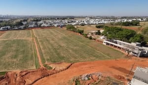 Obras do CT do Grêmio avança e gramado se destaca